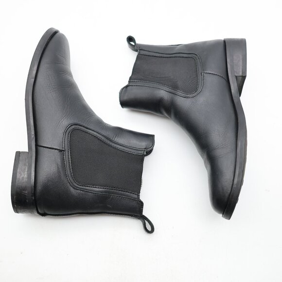 Thursday  Everyday Boots Duchess Chelsea Women's 7.5 Black Leather Boots Pull On - Picture 8 of 9